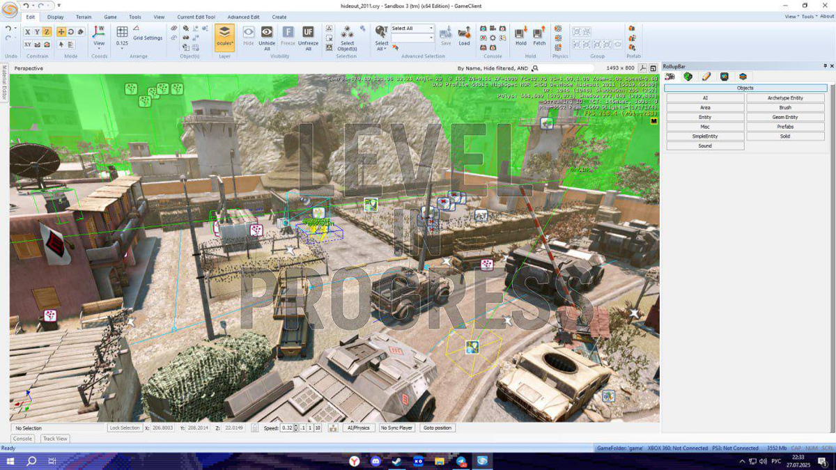 Новый полигон для проекта Warface
Движок: CryEngine 3 / Sandbox 3
Тип проекта: Тренировочная зона (HID)
Формат: PvE / взаимодействие игрока с окружением
Общая информация
Полигон был собран на базе ста... | Сетка — социальная сеть от hh.ru