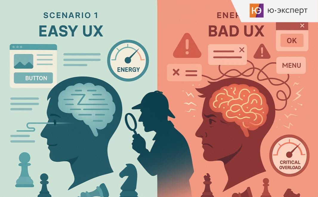 В этой главе мы разбираемся, почему загадочная аббревиатура UX стоит миллионы рублей, а человеческий мозг оказывается удивительно ленивым созданием | Сетка — социальная сеть от hh.ru