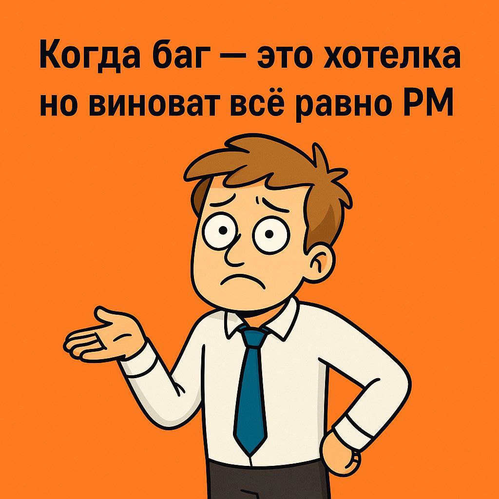 🔧 Project manager и баги: кто виноват и что делать?
В продолжение предыдущего поста…
Расскажу пару реальных кейсов, когда баг прилетал не тому — и как я это решал 👇
🧨 Случай 1: “Неправильная логика”
⚰... | Сетка — социальная сеть от hh.ru