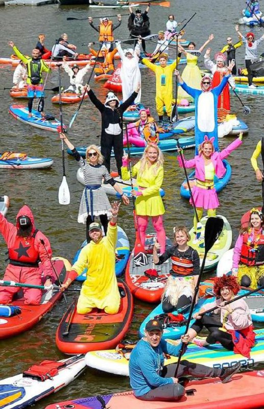 🏄🏻‍♀️Красочный SUP-карнавал на Яузе
9 августа
сап-йога 8:00-11:00
соревнования 10:00-13:30
карнавальный заплыв 14:00-19:00
В программе:
⏺️Масштабный костюмированный заплыв с крутыми призами в разных н... | Сетка — социальная сеть от hh.ru