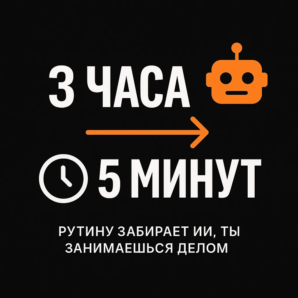 Как я сократил рутину с 3 часов до 5 минут с помощью ИИ | Сетка — социальная сеть от hh.ru
