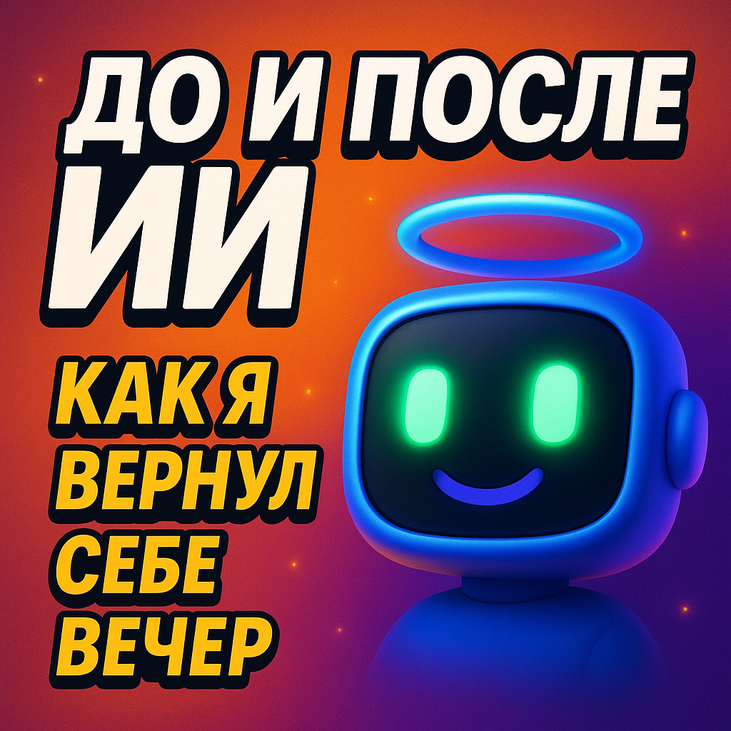 До и после ИИ: как я вернул себе вечер | Сетка — социальная сеть от hh.ru