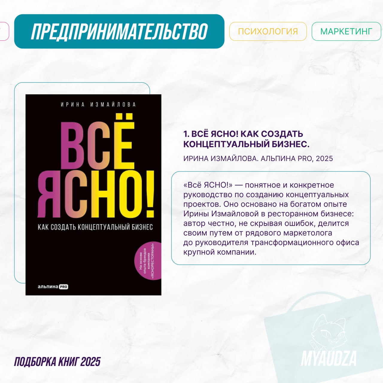 🚀 Книги для предпринимателей: от идеи до масштабирования
Бизнес — это бесконечное движение вперёд, которое порой следует направить в новое русло | Сетка — социальная сеть от hh.ru