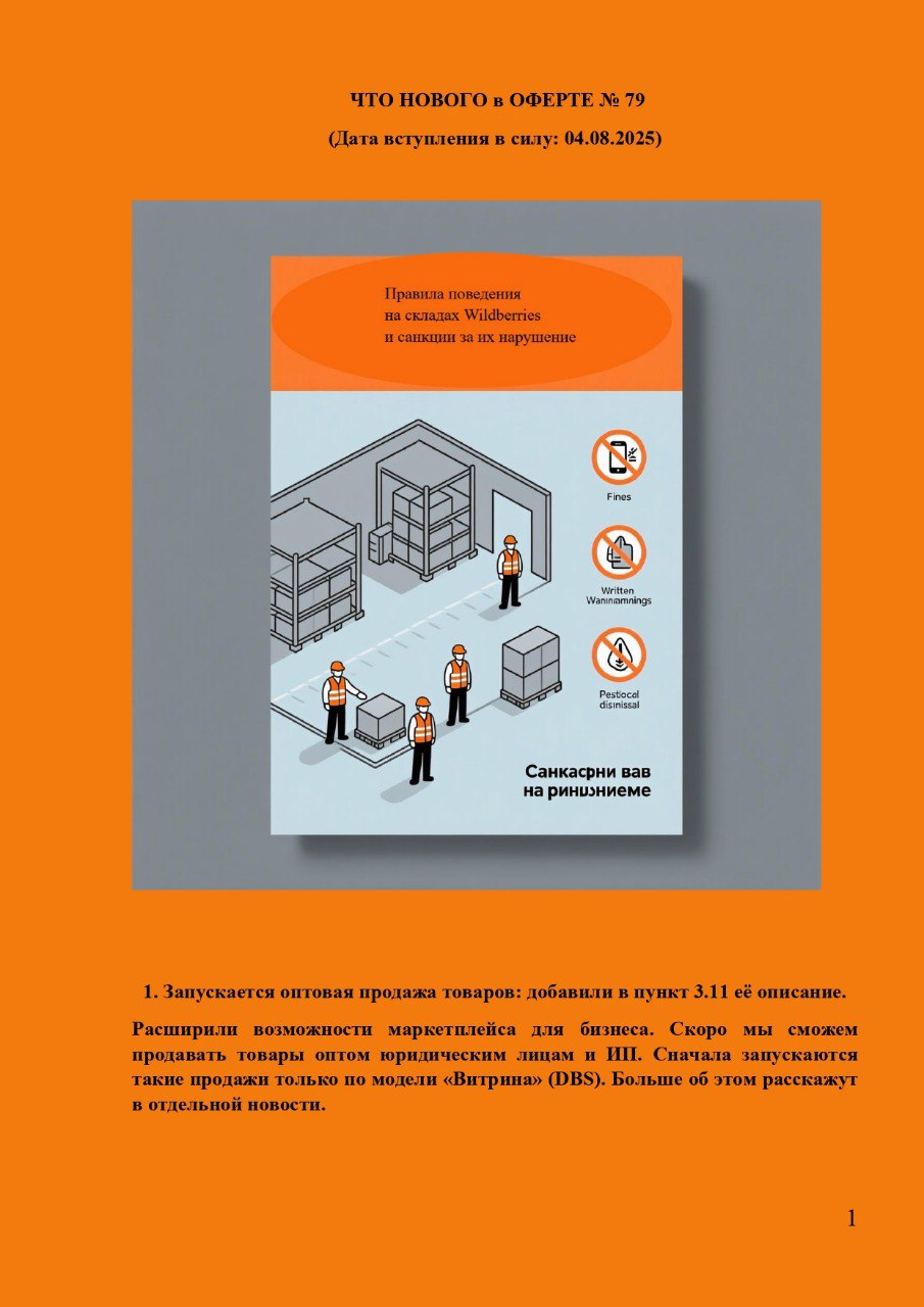 Что нового в оферте №79 Wildberries? | Сетка — социальная сеть от hh.ru