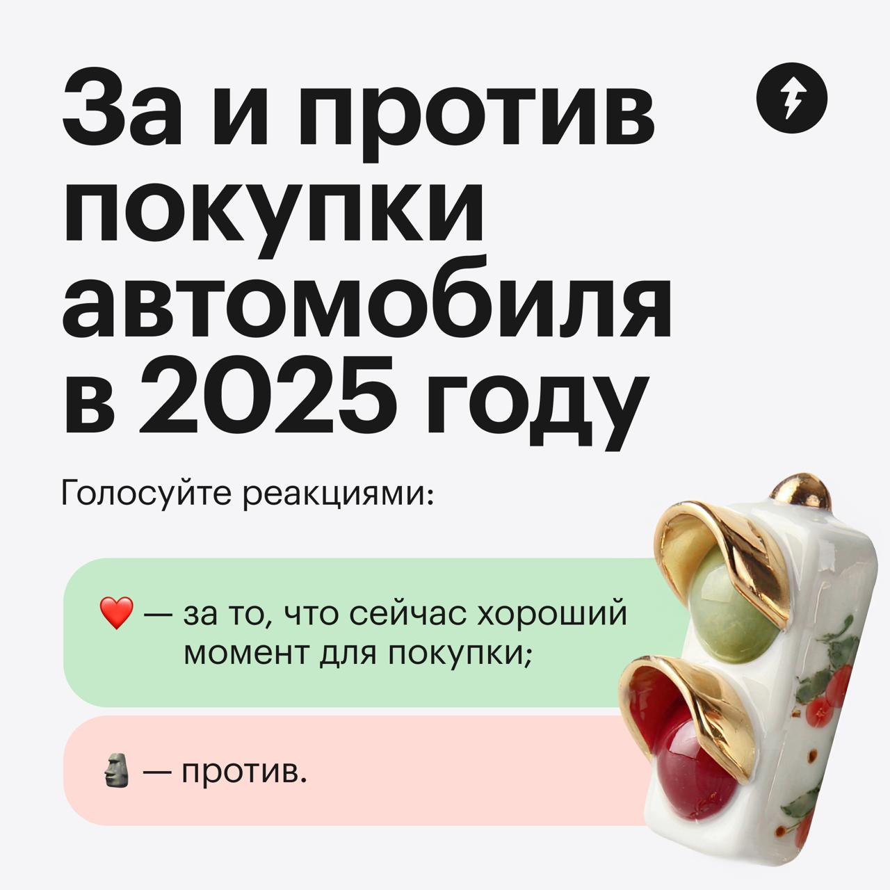Стоит ли покупать машину в 2025 году?
Поздравляем вас с Днем светофора и в честь неотъемлемого участника дорожного движения обсуждаем все за и против покупки машины в 2025 году | Сетка — социальная сеть от hh.ru