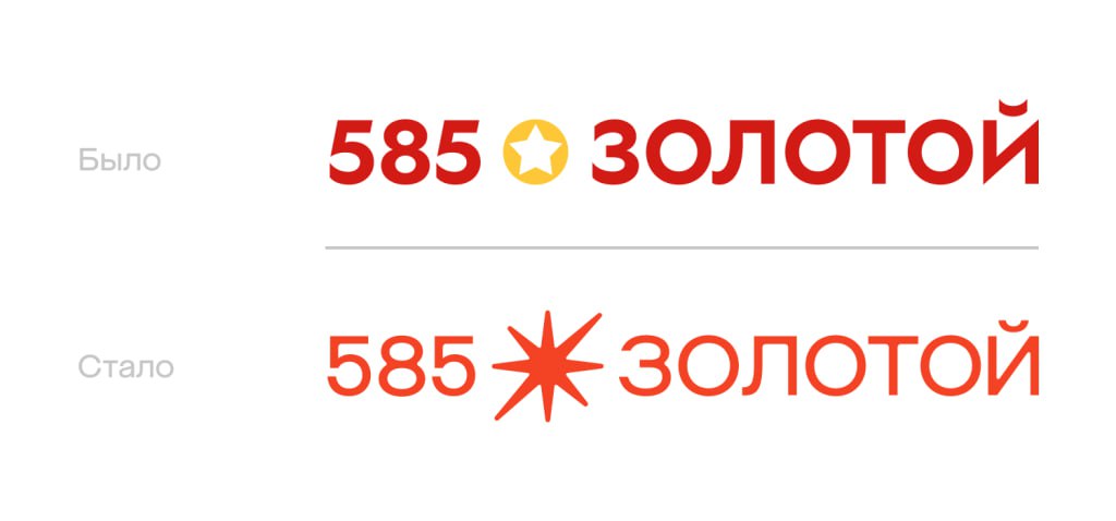 🫶 «585 Золотой» перезапускается — будто бы под новой звездой. Ювелирная сеть представила масштабный ребрендинг: студия ONY разработала свежую айдентику, а Артемий Лебедев обновил цифровые продукты | Сетка — социальная сеть от hh.ru