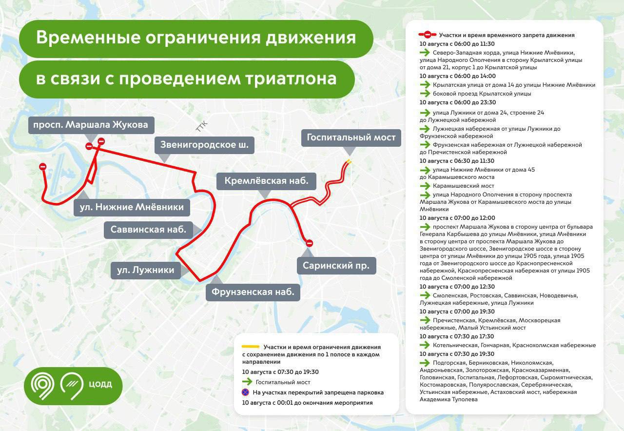 ⛔️В центре города 10 августа частично перекроют движение из-за спортивных мероприятий
Изменения связаны с проведением соревнований «Лига триатлона & Ironstar Москва 226»
📲Подпишитесь на Вдвижении
В эт... | Сетка — социальная сеть от hh.ru