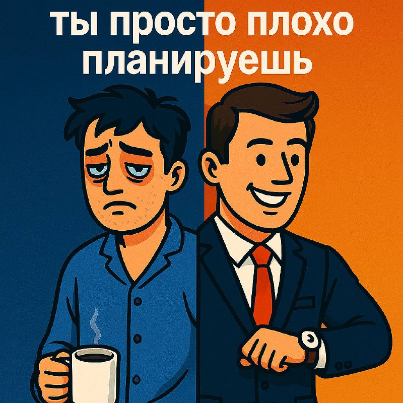 Ты не устаёшь — ты просто плохо планируешь
С утра всё в порядке: зарядка, кофе, уверенность.
Проходит 2 часа — и снова ощущение, что день пошёл куда-то не туда | Сетка — социальная сеть от hh.ru