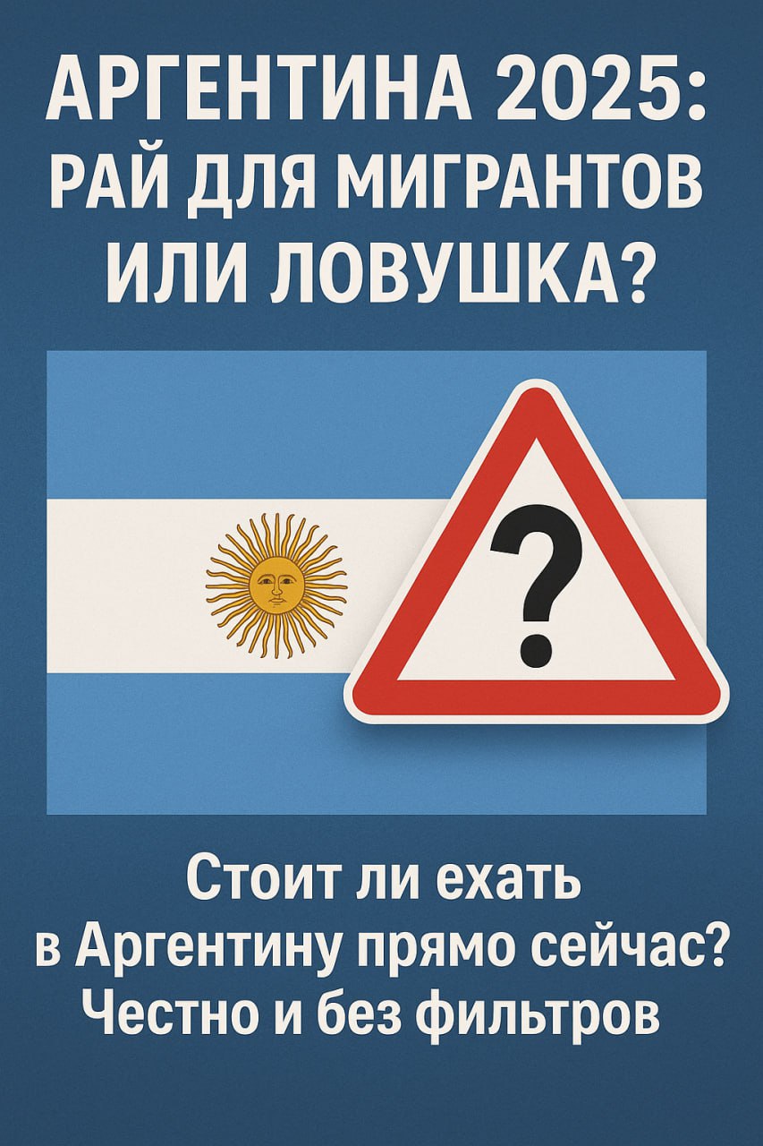 Аргентина 2025: рай для мигрантов или ловушка?
🇦🇷 Стоит ли в 2025 переезжать в Аргентину?
🤔 Какие новые правила для мигрантов и что они значат на практике?
🛂 Как легализоваться без головной боли?
📍 Дл... | Сетка — социальная сеть от hh.ru