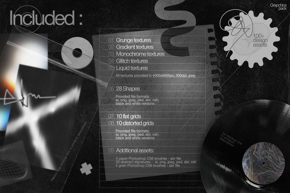 Graphics Pack | #другое
Набор из множества текстур, фигур и всего, что может быть необходимо | Сетка — социальная сеть от hh.ru