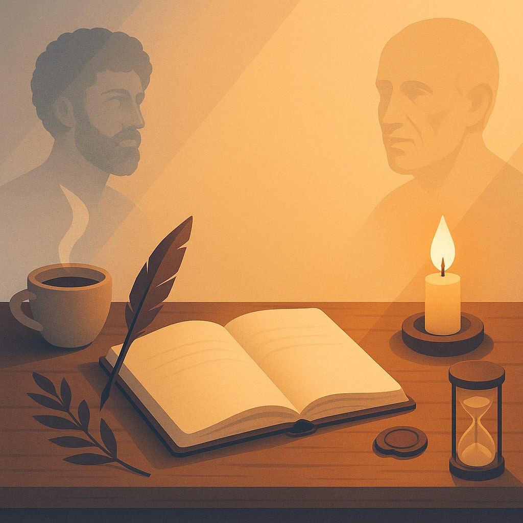 Дневник стоика: утро Марка, вечер Сенеки
У стоиков дневник — это не хроника событий, а инструмент | Сетка — социальная сеть от hh.ru