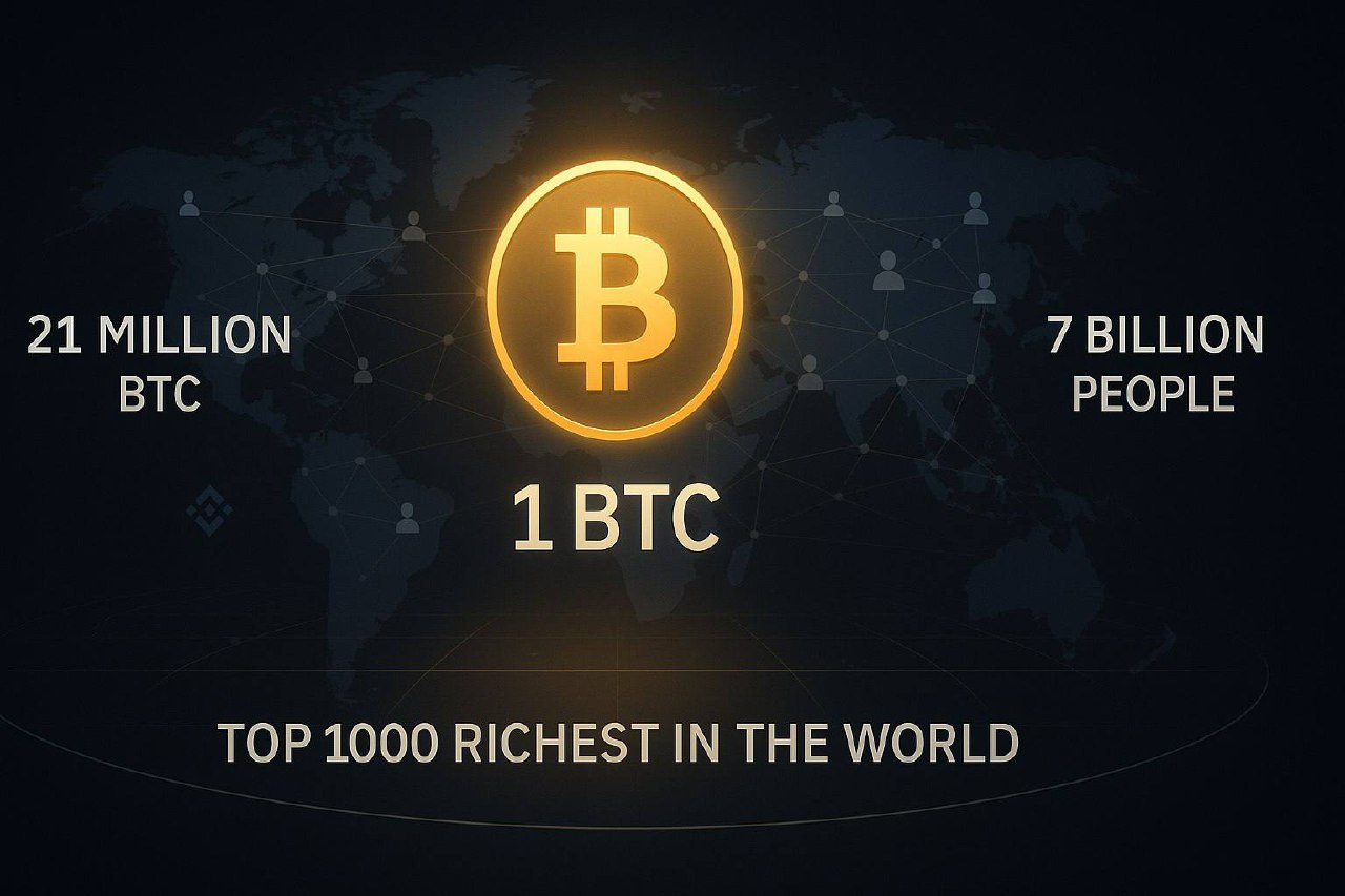 🔗Если вы владеете 1 BTC, вы математически гарантировано будете входить в топ-3/1000 богатейших людей в мире в терминах BTC (21 млн/ 7 млрд)
Чанпен Чжао,
глава биржи цифровых активов Binance | Сетка — социальная сеть от hh.ru