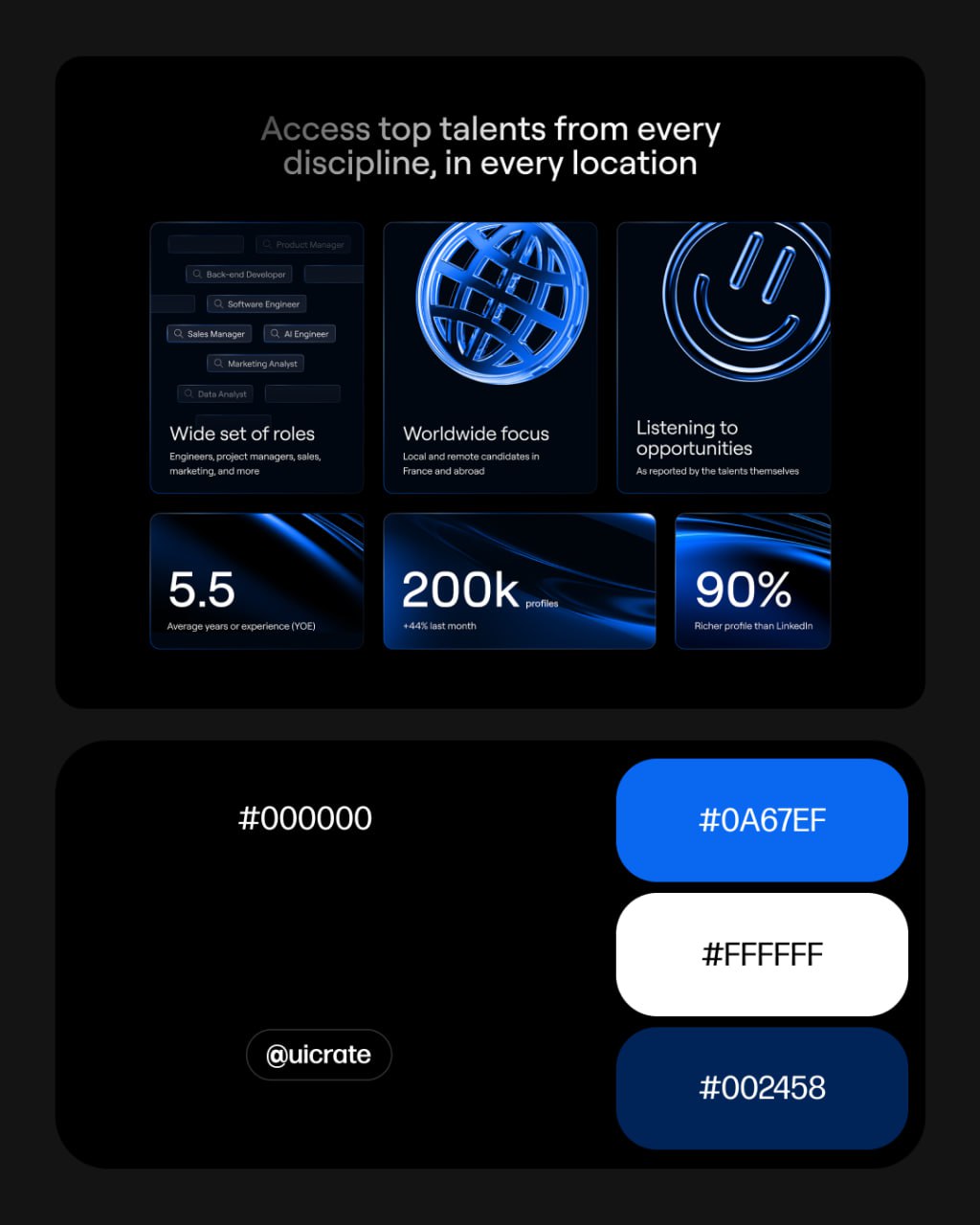 Немного цветовых сочетаний с примерами для вдохновения.
#colors
UI Crate - библиотека UI решений для вдохновения.
В этом посте были ссылки, но мы их удалили по правилам Сетки | Сетка — социальная сеть от hh.ru