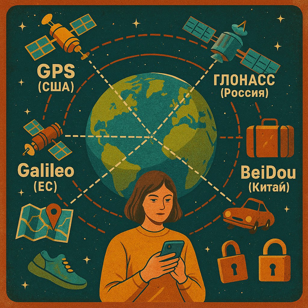 📡 GPS и его «банда»: как ваш телефон подслушивает космос
Телефон понимает, где вы без интернета.
Смартфон ничего не передаёт — он только слушает. Да-да, он получает сигналы напрямую из космоса | Сетка — социальная сеть от hh.ru