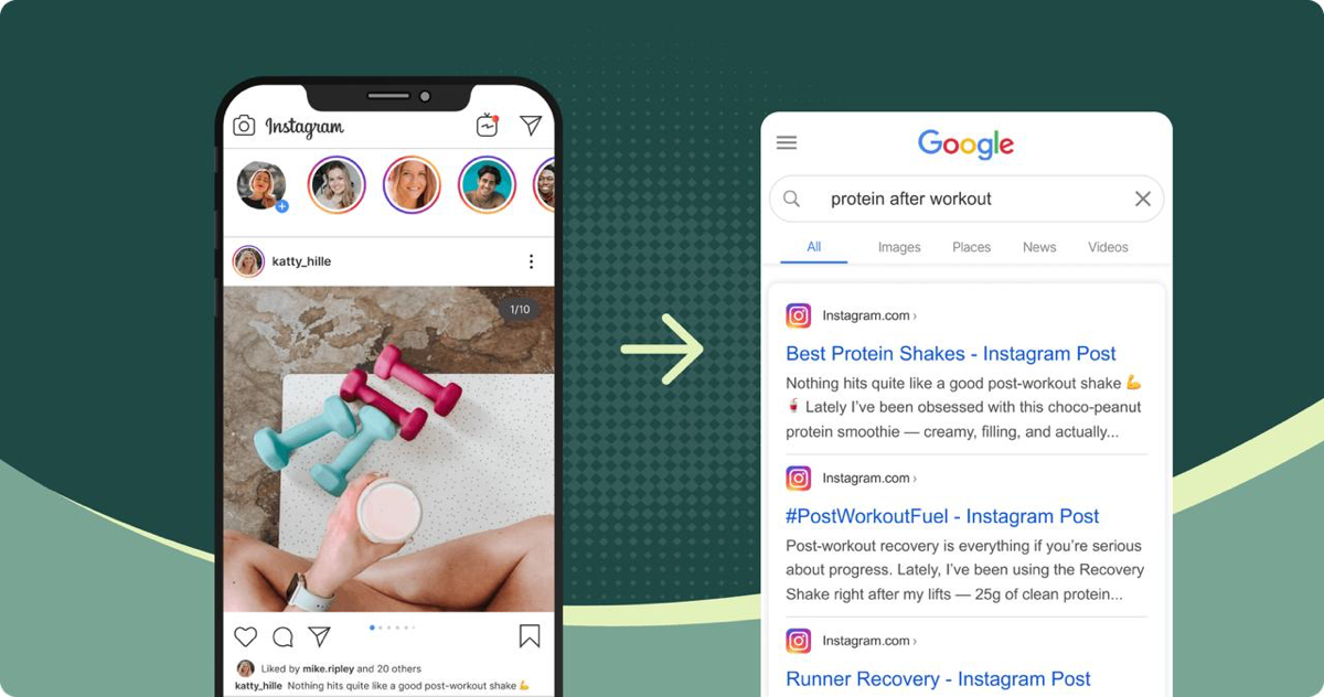 Публикации в Instagram теперь будут отображаться в Google | Сетка — социальная сеть от hh.ru