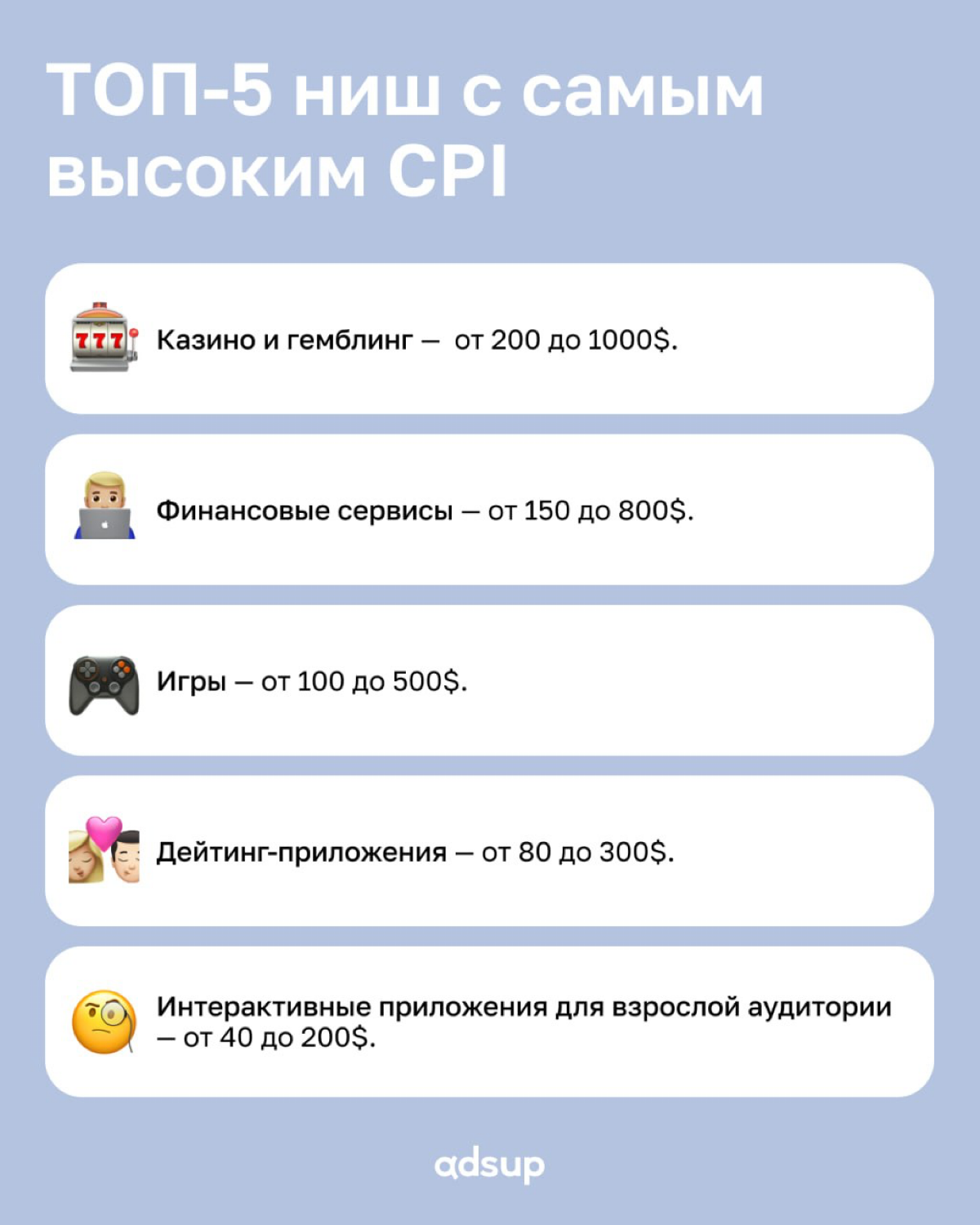 Высокий CPI — не всегда проблема. В некоторых вертикалях мобильного маркетинга рекламодатели готовы платить внушительные суммы за установку | Сетка — социальная сеть от hh.ru