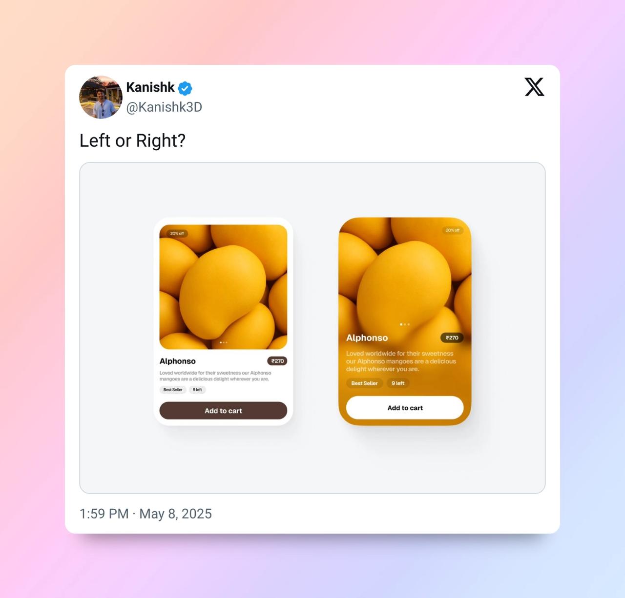 Карточка с частичным размытием в SwiftUI
В последнее время я часто вижу, как дизайнеры создают карточки товаров, в которых часть карточки, чаще всего нижняя, размыта, чтобы текст и описание было легче... | Сетка — социальная сеть от hh.ru