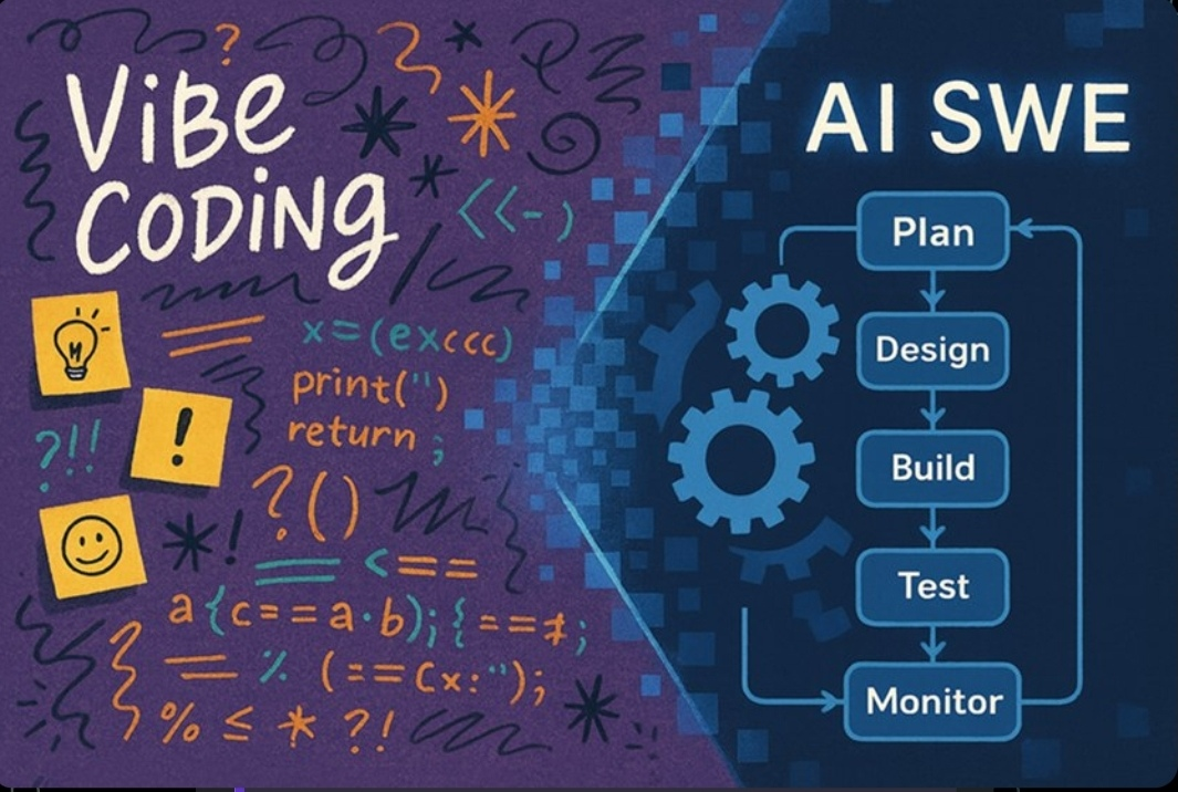 🤖 AI Software Engineering 🤖  
Если раньше в моде были шутки про ежедневные +100 новых фреймворков для JS, то теперь впору шутить про новые AI-термины: Vibe Coding, Voice Coding, Context Engineering, A... | Сетка — социальная сеть от hh.ru