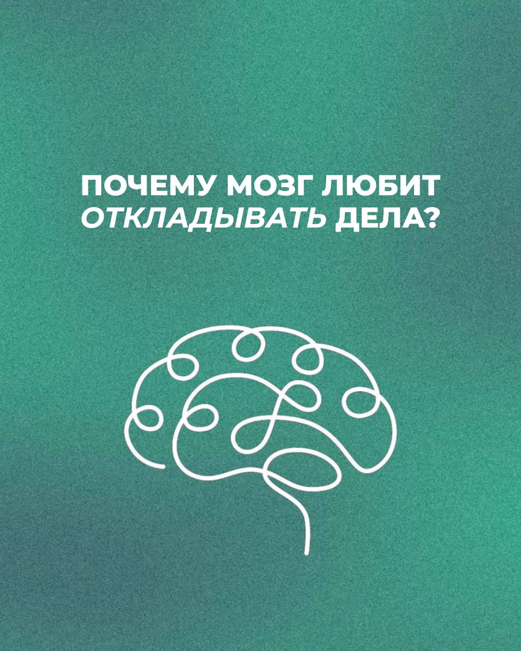 🧠 Почему мозг любит откладывать дела
Это не всегда лень. Часто мозг просто выбирает то, что проще и приятнее.
Например, вместо отчёта — почистить почту. Вместо звонка клиенту — налить себе чай | Сетка — социальная сеть от hh.ru