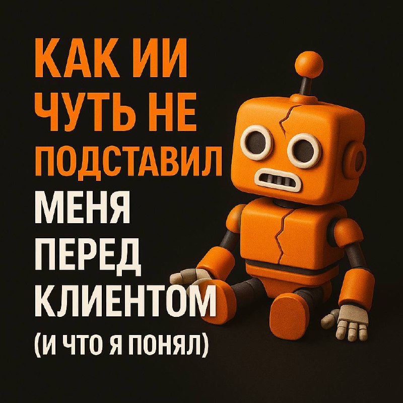 Как ИИ чуть не подставил меня перед клиентом (и что я понял)
Кажется, что с ИИ всё просто: написал промпт, получил ответ, сэкономил время | Сетка — социальная сеть от hh.ru