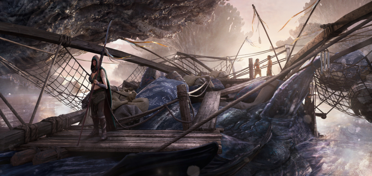 🌊 Концепт-арт окружения - теперь на ArtStation!  
https://www.artstation.com/artwork/dyVvlK  
Я рад поделиться с вами своим последним проектом по созданию мира | Сетка — социальная сеть от hh.ru