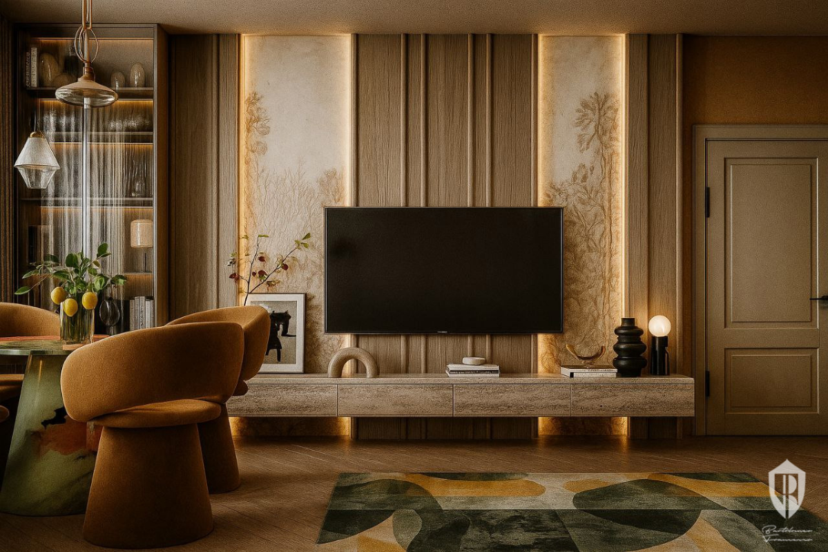 Интерьер в стиле Modern с отсылками к Mid-century modern | Сетка — социальная сеть от hh.ru