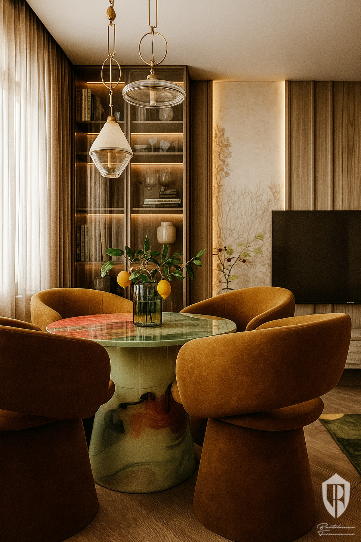 Интерьер в стиле Modern с отсылками к Mid-century modern | Сетка — социальная сеть от hh.ru