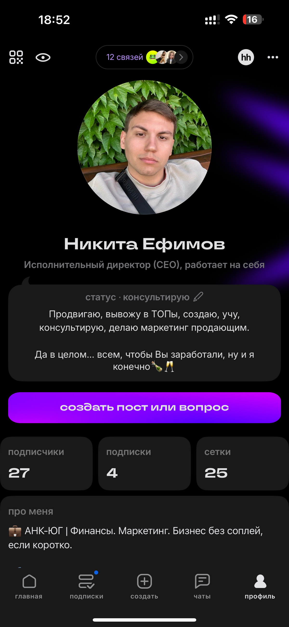 3 человека в день | Сетка — социальная сеть от hh.ru