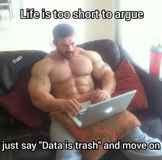 вот и думаем! Garbage in -> Garbage Out.
@zasqlpython 👉 @dsmemes | Сетка — социальная сеть от hh.ru