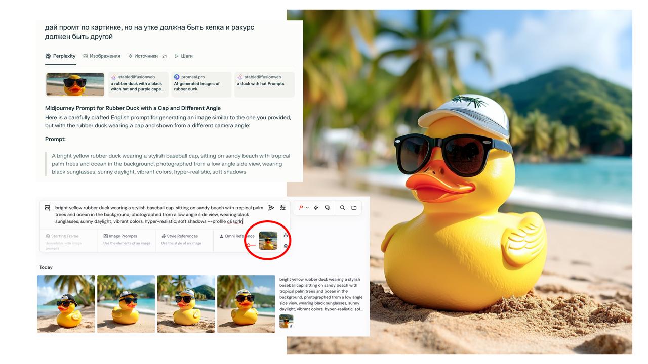 Как в Midjourney убирать или добавлять объекты к готовой картинке?
Самый простой — через редактор: загружаем картинку, кистью выделяем нужную область и перегенерируем с новым промтом | Сетка — социальная сеть от hh.ru