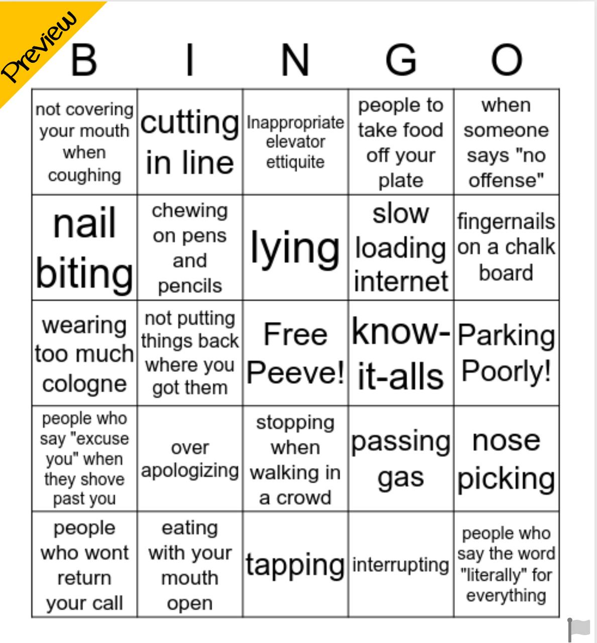 3 это давно висит в списке того, что надо всем рассказать
PET PEEVE что-то маленькое и очень раздражающее, такая «мозоль»
Примеры есть в бинго на фото и моя любимая Клои разошлась в видео по полной
На... | Сетка — социальная сеть от hh.ru