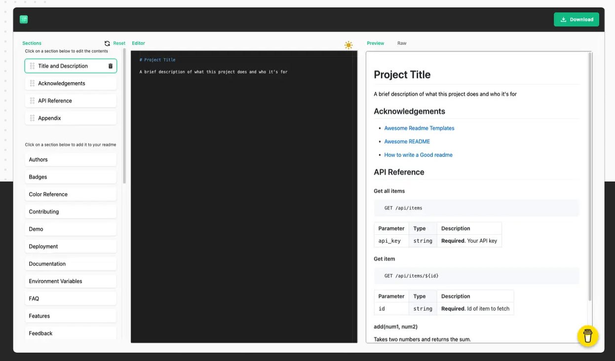 https://readme.so/ru
Онлайн конструктор readme.
Имхо, очень удобный инструмент для публичного репозитория. | Сетка — социальная сеть от hh.ru