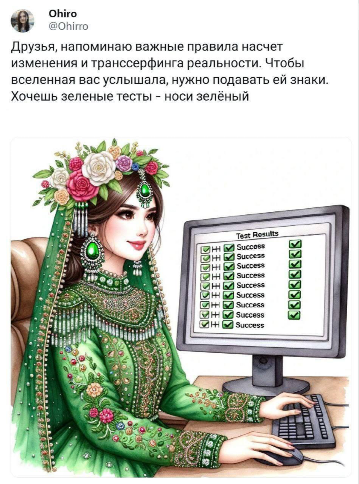Пойду куплю себе что-то зеленое)) | Сетка — социальная сеть от hh.ru