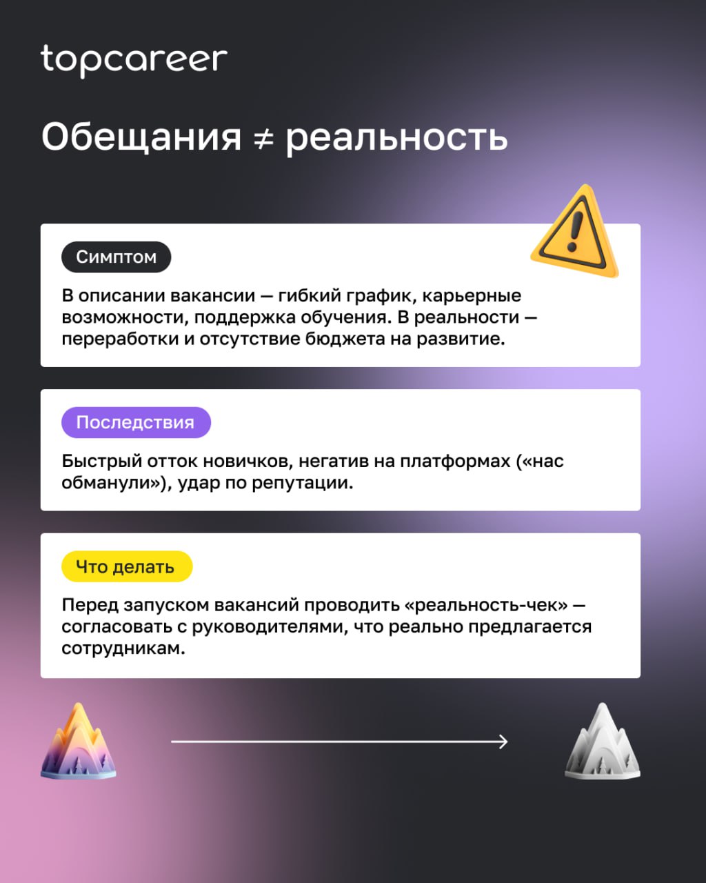 ❗️ Ошибки в формировании бренда работодателя могут стоить компании очень дорого: воронка найма растягивается, появляется недоверие со стороны сотрудников, растет текучесть | Сетка — социальная сеть от hh.ru