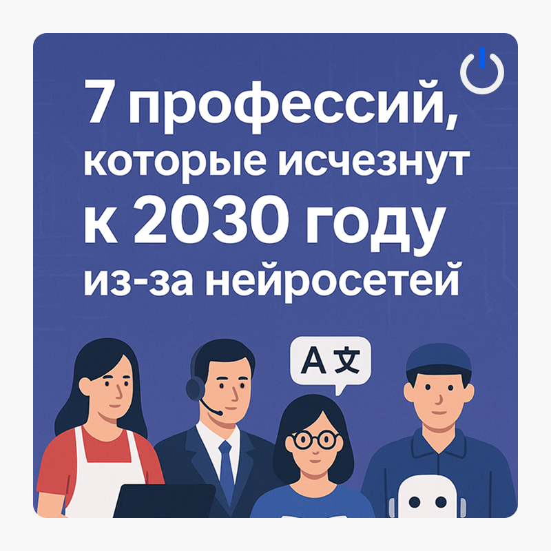 7 профессий, которые исчезнут к 2030 году из-за нейросетей | Сетка — социальная сеть от hh.ru