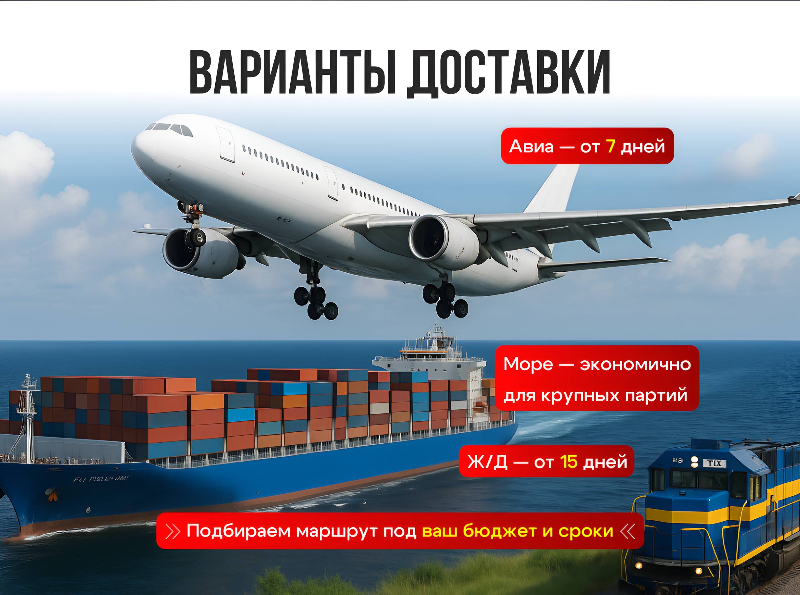 Оформление слайдов для Авито (карго)
Задача: создать продающую презентацию из 6 слайдов для услуги «Доставка и выкуп товаров из Китая» | Сетка — социальная сеть от hh.ru