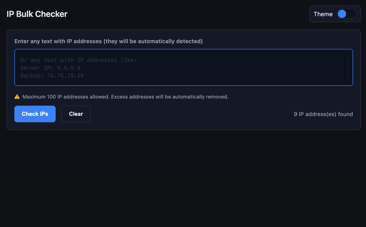IP Bulk Checker — массовая проверка айпи | Сетка — социальная сеть от hh.ru