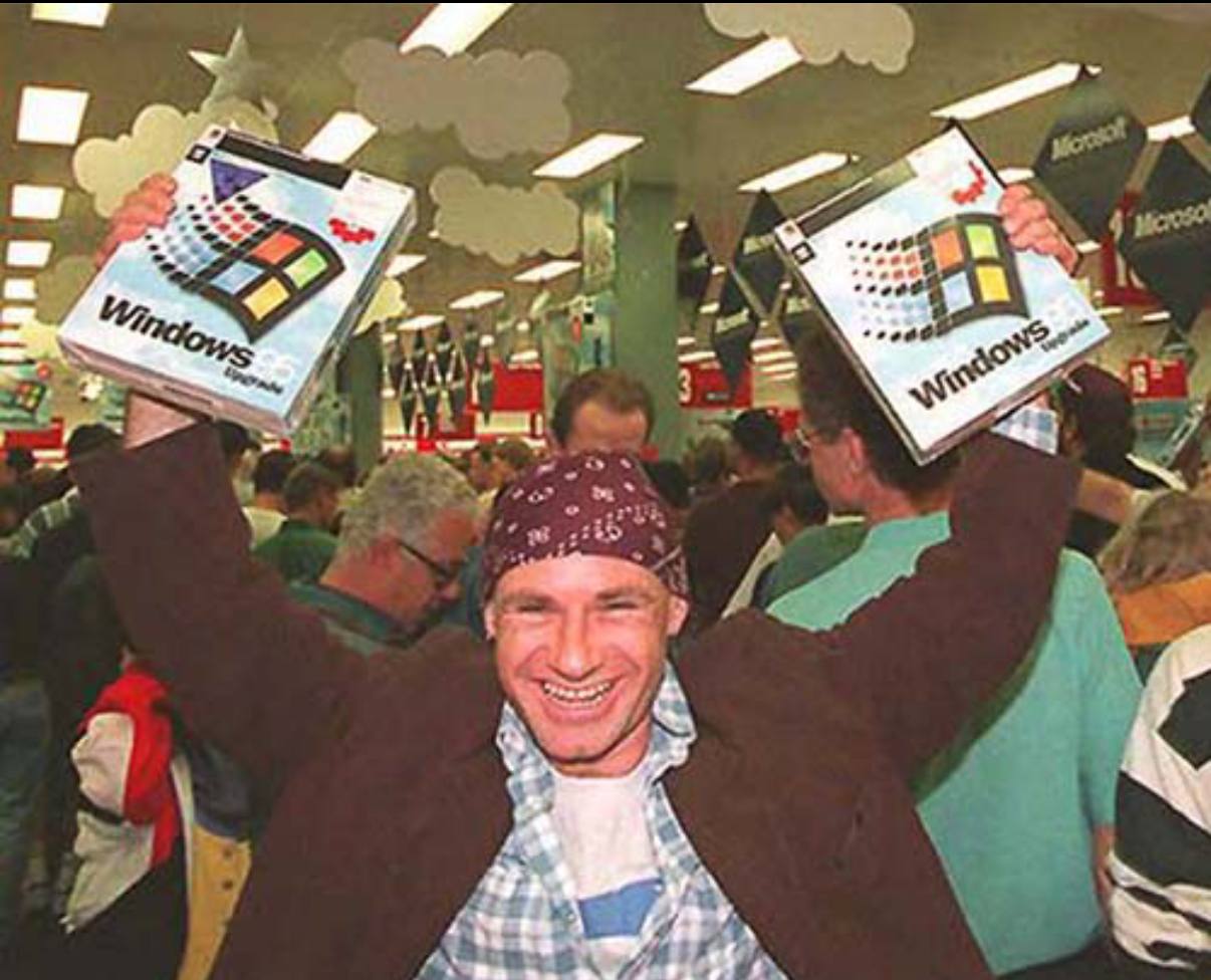 Годовщина розничного релиза Windows 95 — система вышла в продажу 24 августа 1995 года!
Время включать Сектор Газа! | Сетка — социальная сеть от hh.ru