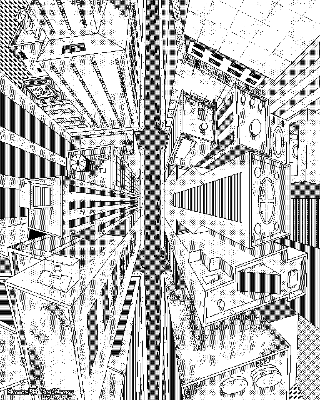 📸 Воскресное вдохновение
Сегодня смотрим на пиксельные MacPaint работы родом из 80х годов.
Было бы здорово попытаться разыскать некоторых из этих художников и посмотреть, чем они занимаются сейчас | Сетка — социальная сеть от hh.ru