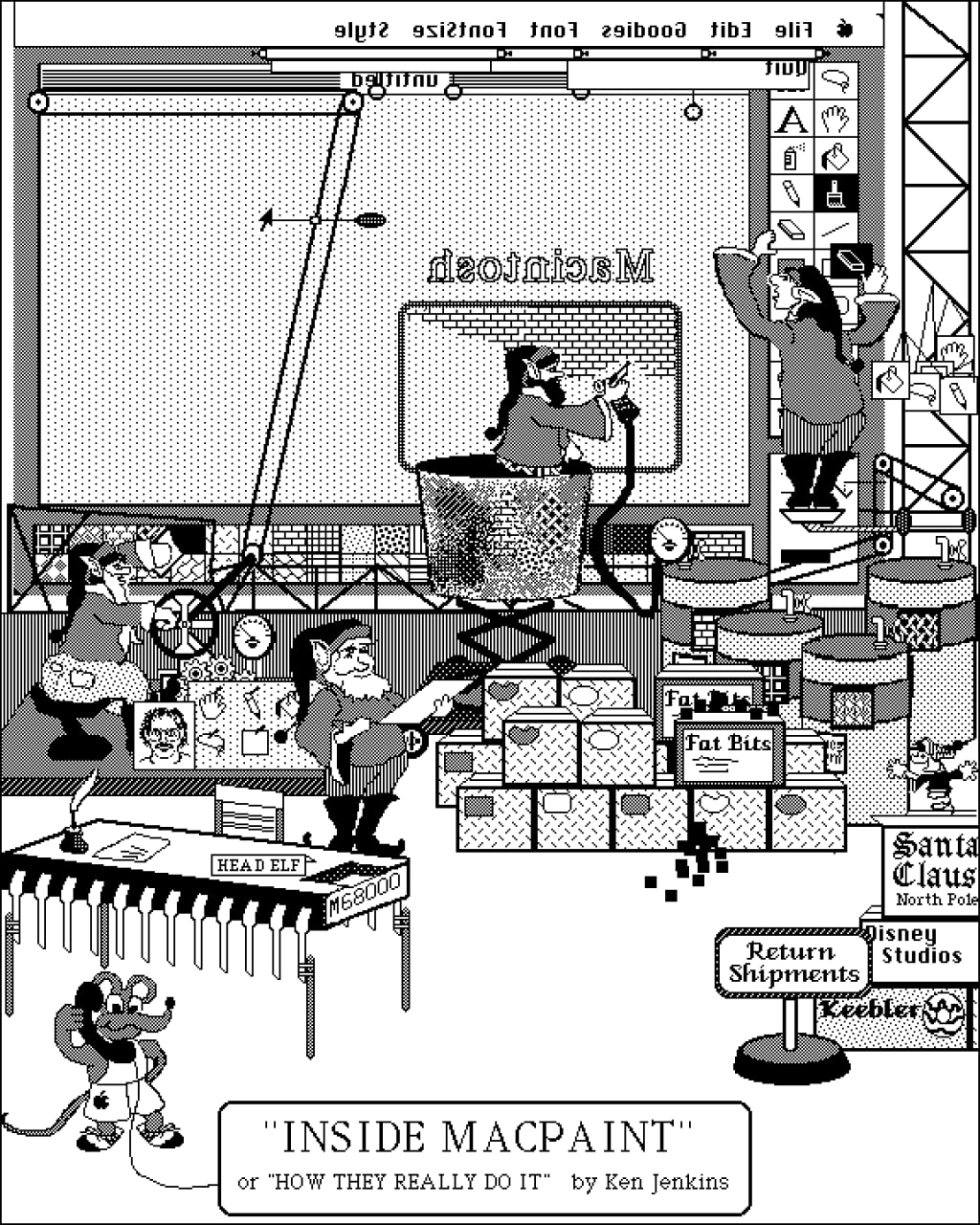 📸 Воскресное вдохновение
Сегодня смотрим на пиксельные MacPaint работы родом из 80х годов.
Было бы здорово попытаться разыскать некоторых из этих художников и посмотреть, чем они занимаются сейчас | Сетка — социальная сеть от hh.ru