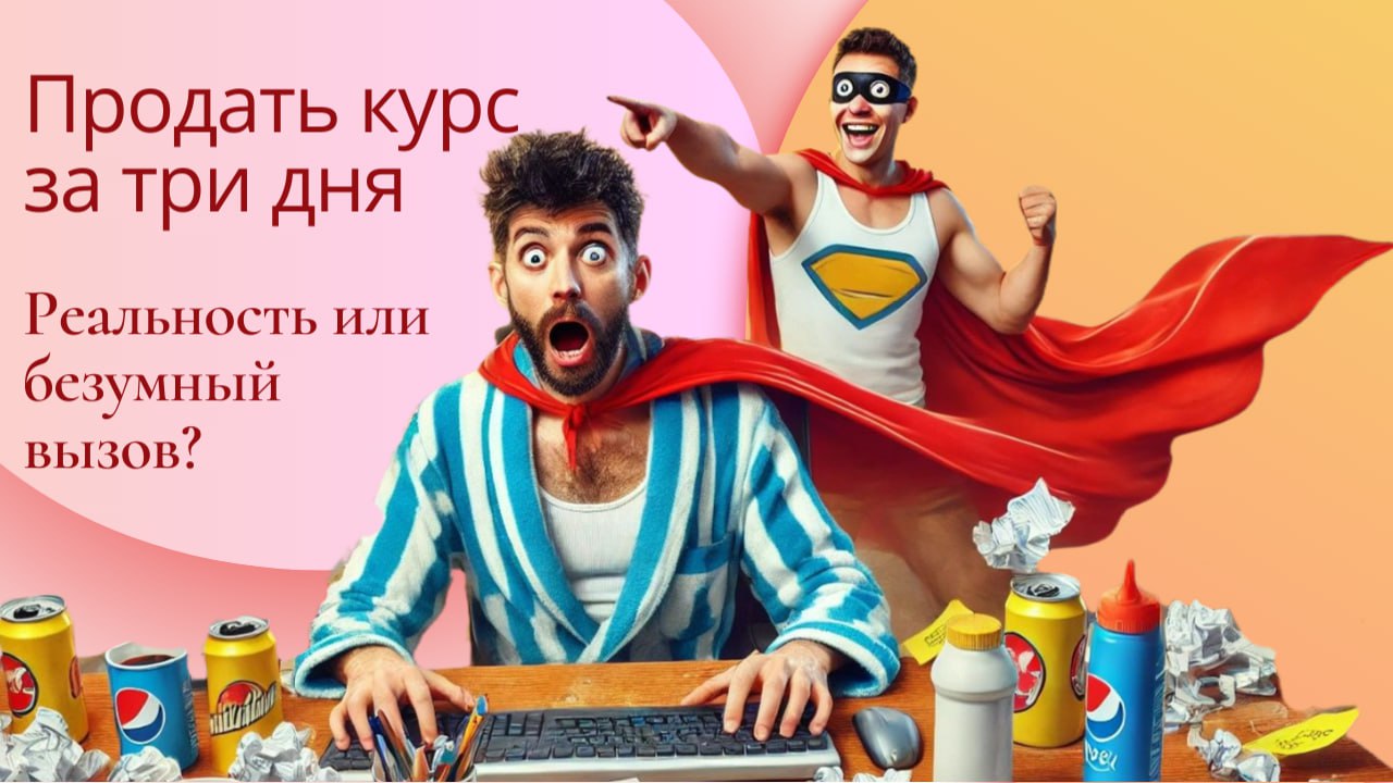 🧨 Когда клиент сказал: «Продайте мой курс за 3 дня»
Прекрасное солнечное утро началось со звонка клиента, которому тебя посоветовали:
– Привет! Нужно срочно продать курс.
– Когда старт?
– Через 3 дня | Сетка — социальная сеть от hh.ru