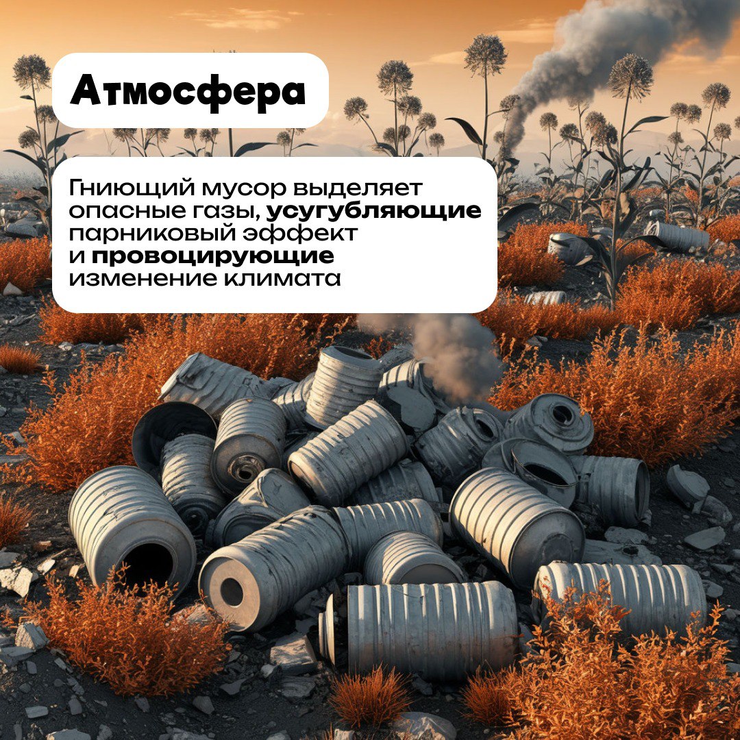 Неправильное обращение с отходами нарушает природный баланс и приводит к тяжелым последствиям
Каким образом простой пакетик или пластиковая бутылка разрушают природу? Рассказали в карточках. | Сетка — социальная сеть от hh.ru