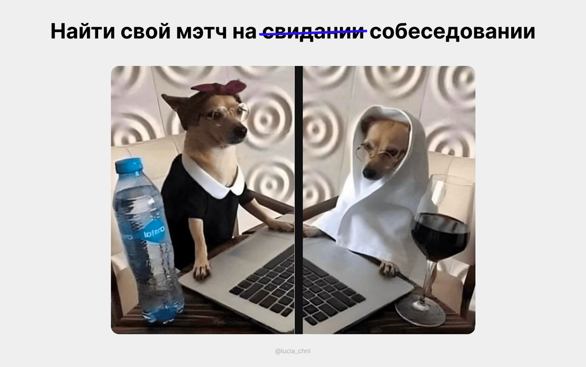 что общего между свиданиями и собесами? | Сетка — социальная сеть от hh.ru