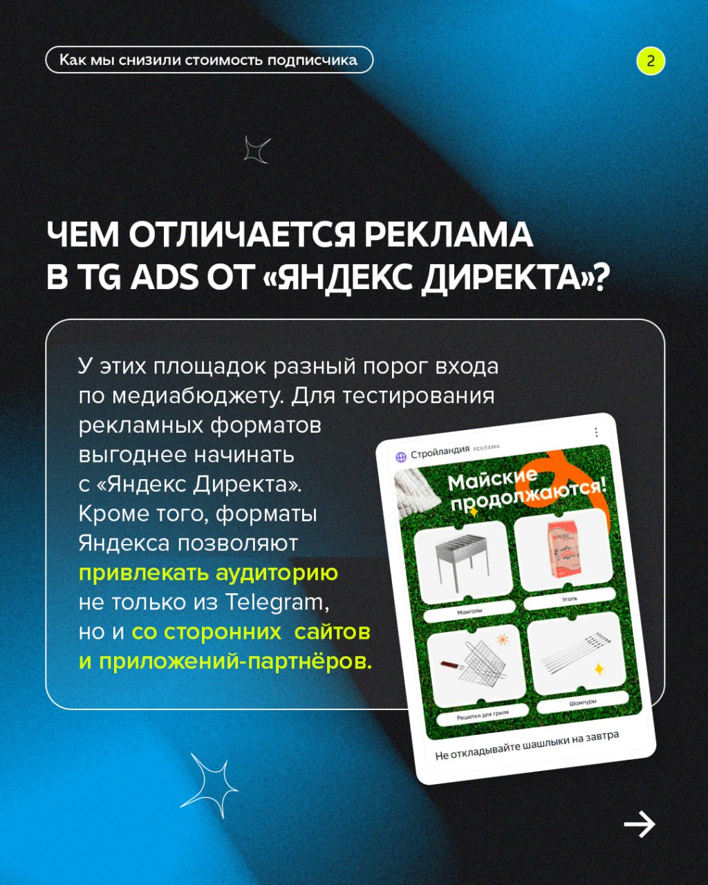 Мы протестировали новый инструмент — рекламу в Telegram через «Яндекс Директ» | Сетка — социальная сеть от hh.ru