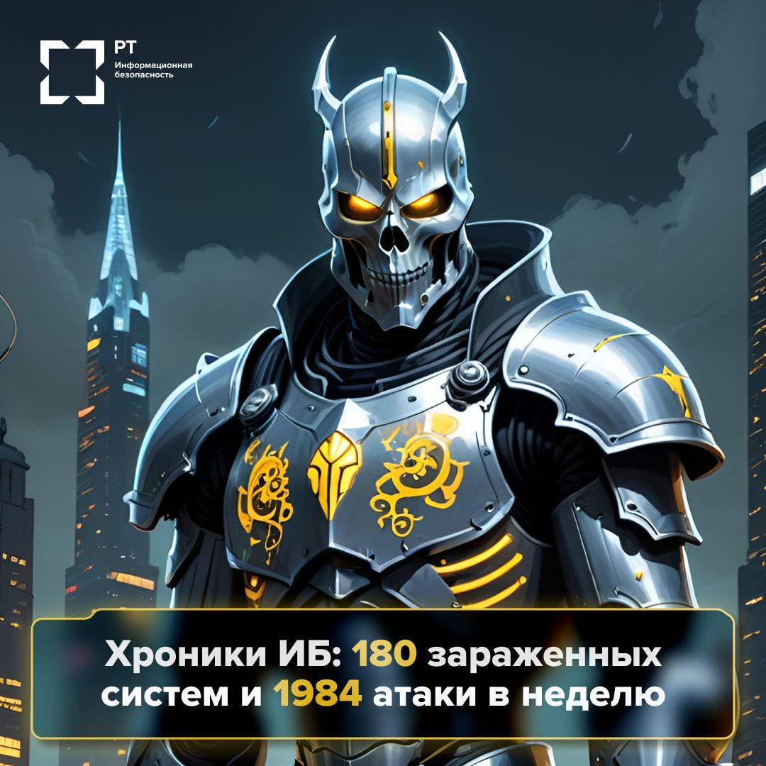 Хроники ИБ: 180 зараженных систем и 1984 атаки в неделю
Сотни систем заражены, тысячи атак совершаются каждую неделю, а число угроз продолжает расти | Сетка — социальная сеть от hh.ru