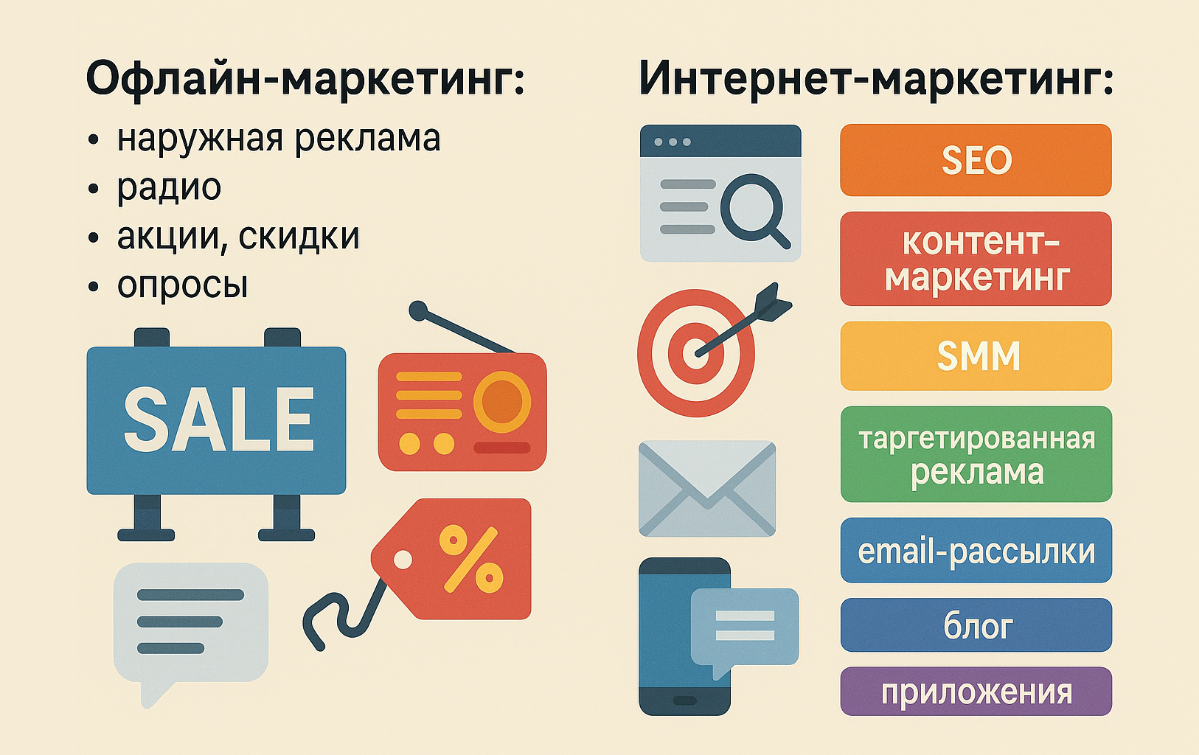 Что такое маркетинг и как отличается от интернет-маркетинга? | Сетка — социальная сеть от hh.ru