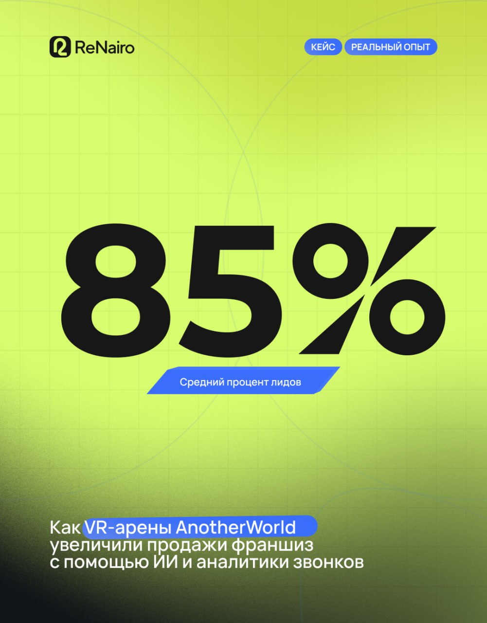 🍀 VR-арены AnotherWorld: как системная аналитика ИИ прокачала продажи франшиз
🛫Полную статью читайте на нашем сайте
Продажи франшиз — это всегда сложная комбинация B2B и B2C процессов | Сетка — социальная сеть от hh.ru