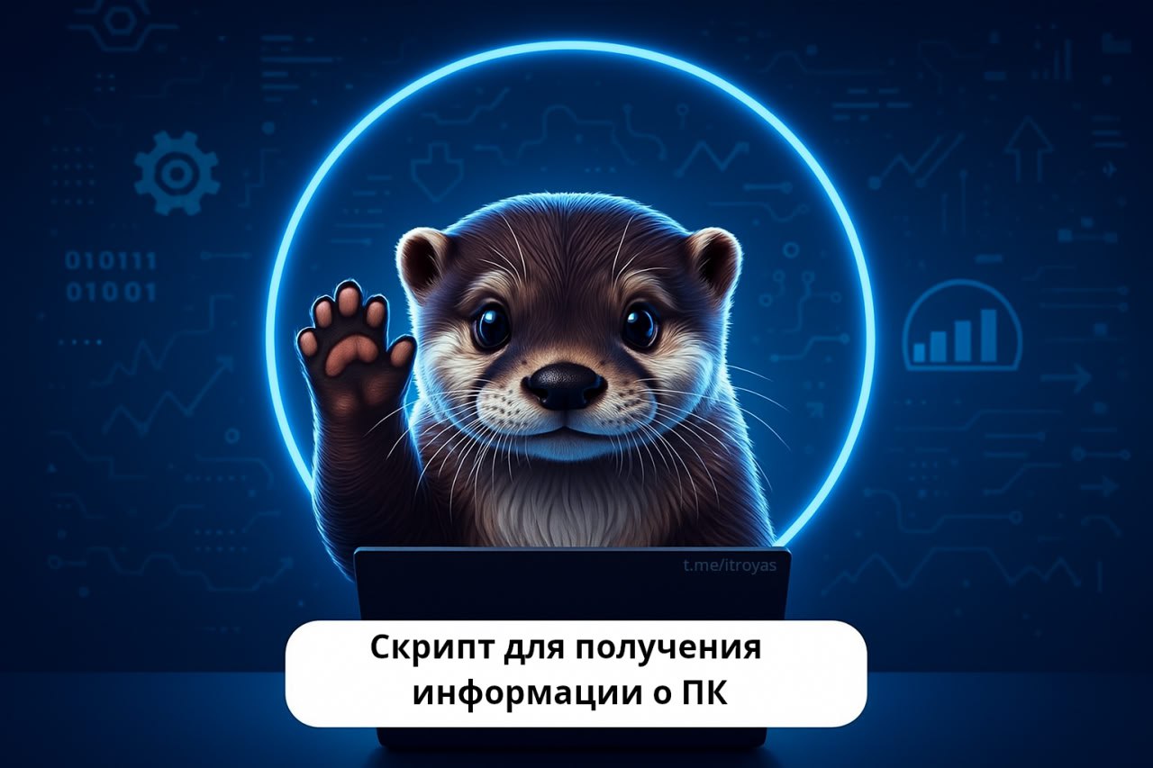 👩‍💻 Скрипт для получения информации о ПК — все в одном месте
🧠 Сколько раз тебе приходилось собирать информацию о системе руками?
IP, MAC, CPU, RAM, GPU, Диск... Время тратится зря | Сетка — социальная сеть от hh.ru