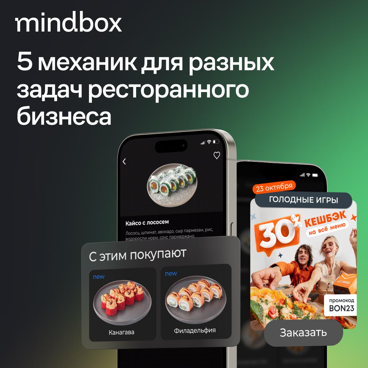 В Mindbox собрали карту механик для ресторанного бизнеса. Туда вошли 37 CRM-кампаний, которые уже показали результат у наших клиентов. В карточках — несколько примеров из карты | Сетка — социальная сеть от hh.ru