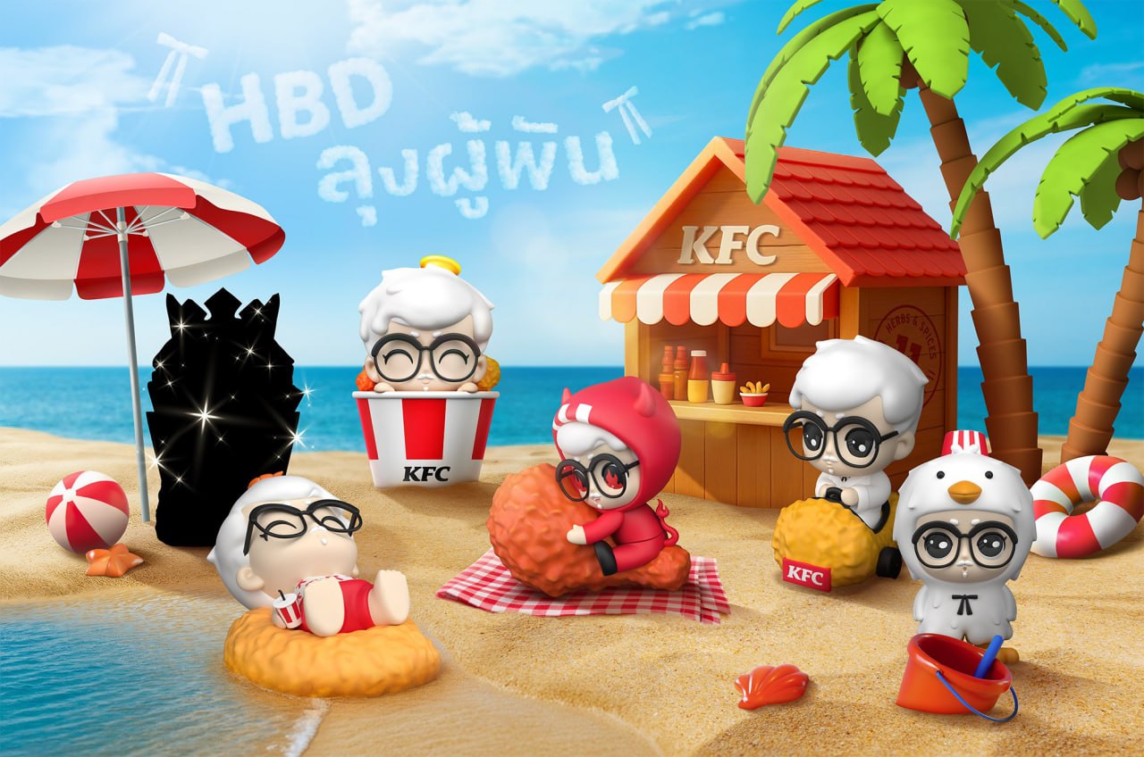 #disimon 🍚🍚🍚
В Таиланде KFC запускает коллекцию блайнд-боксов — KFC Baby Sanders 🍗
Внутри — 7 разных минифигурок (одна из них: секретная) полковника Сандерса, которые будут выпадать рандомно | Сетка — социальная сеть от hh.ru
